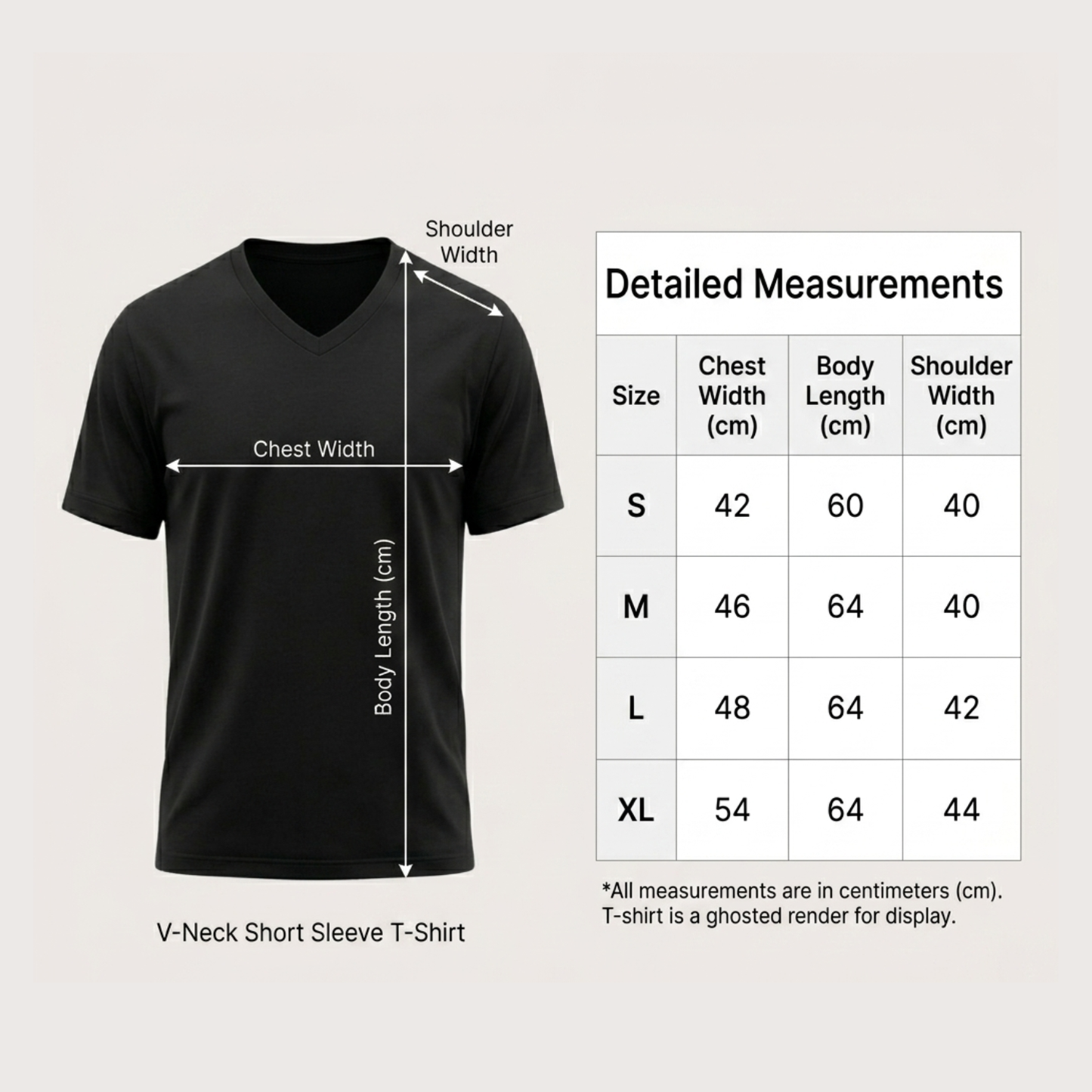 BLACK –LADIES V- NECK T-SHIRT Short Sleeve 