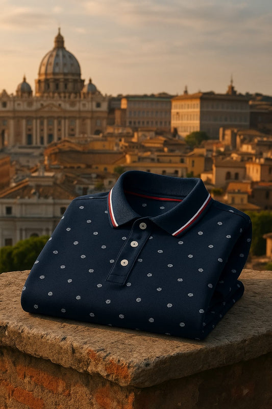 MAGLIETTA POLO BLUE-COLORED COTTON