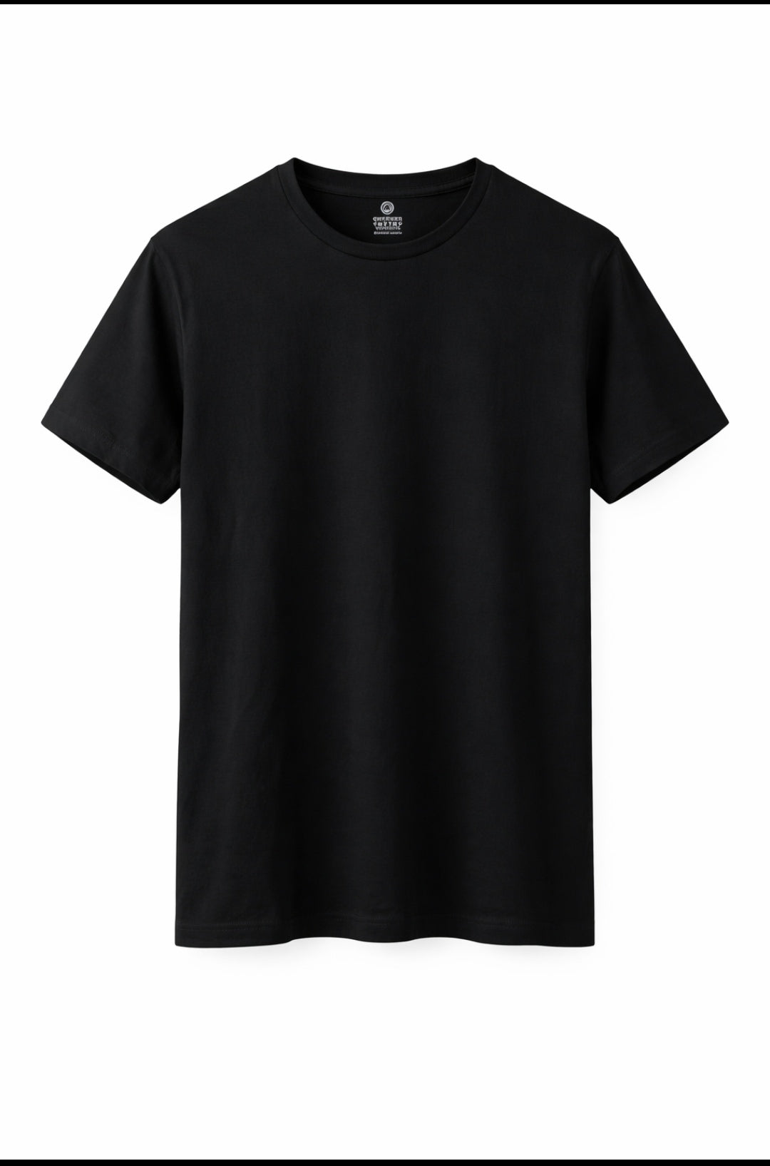 Black Cotton Short Sleeve T-Shirt | Italian Brand | Designed in Italy