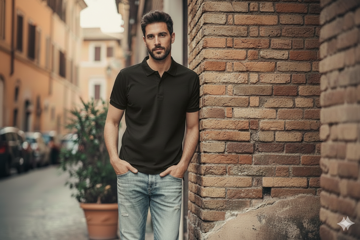 MAGLIETTA POLO ALL-BLACK-20% Discount
