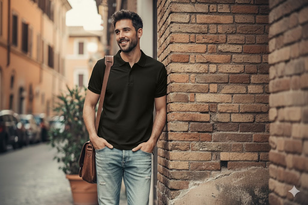 MAGLIETTA POLO ALL-BLACK-20% Discount