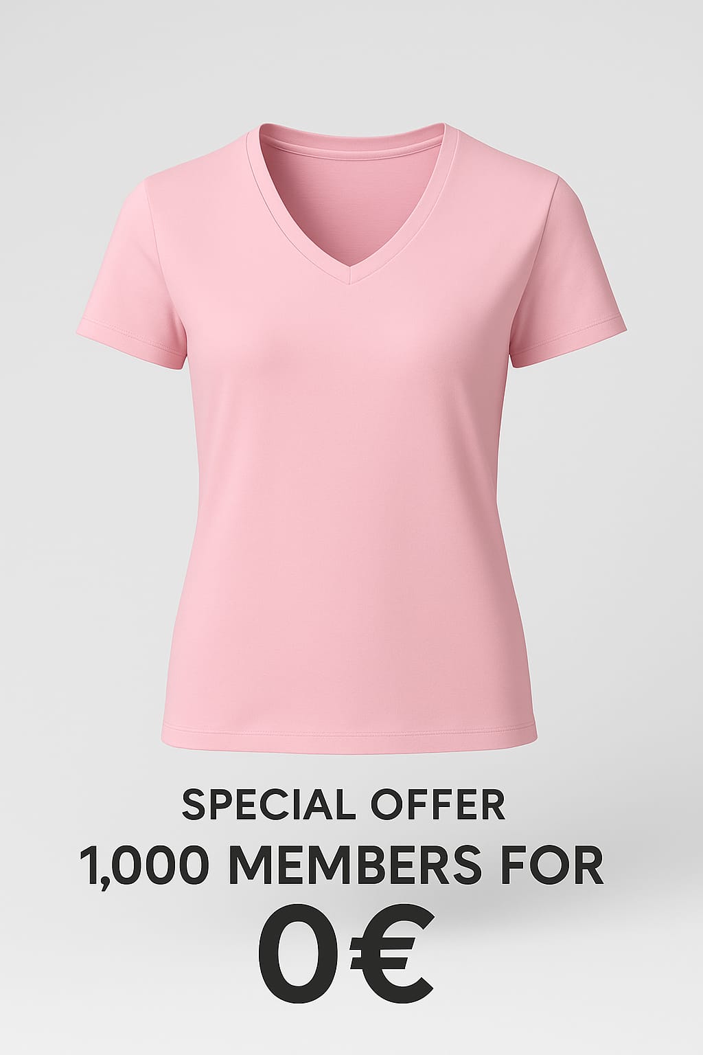 Ladies Premium Cotton V-Neck Tee