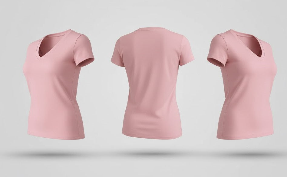 Ladies Premium Cotton V-Neck Tee