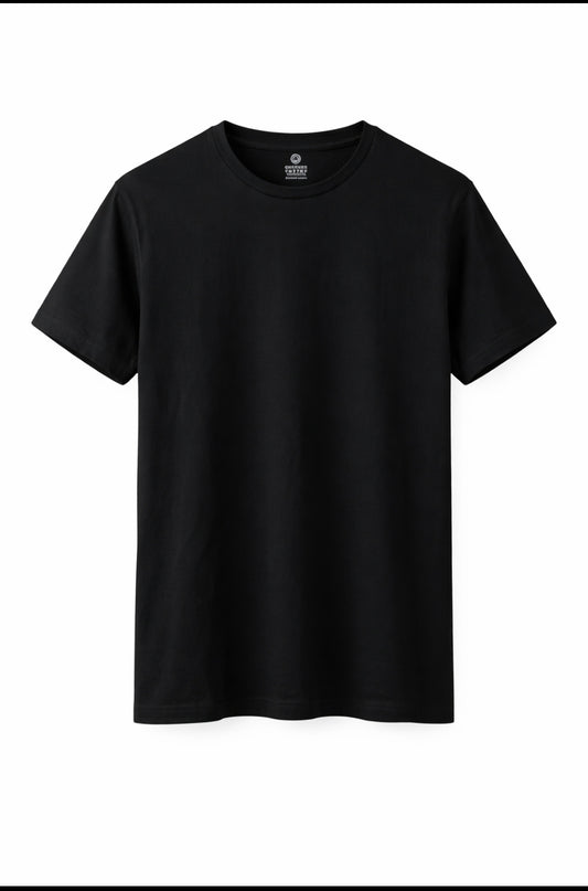 Black Cotton Short Sleeve T-Shirt | Italian Brand | Designed in Italy