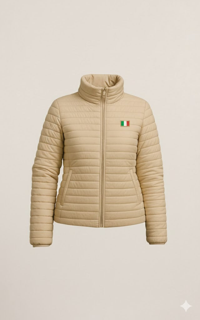 Giacca Piumino Invernale da Donna con Cintura