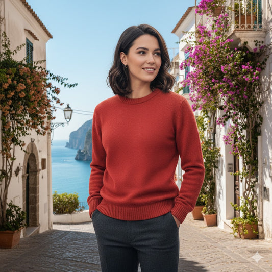 Maglione Donna – Arancione Ruggine